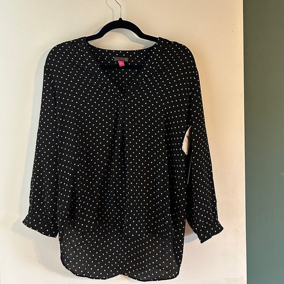 Vince Camuto Polka Dot Blouse - Picture 2 of 6